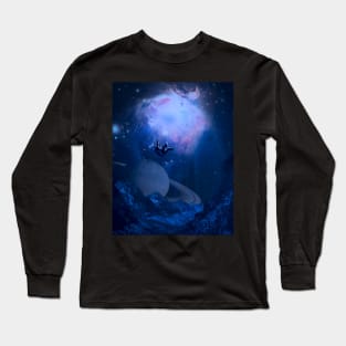 Astronaut Falling From Space On Earth Long Sleeve T-Shirt